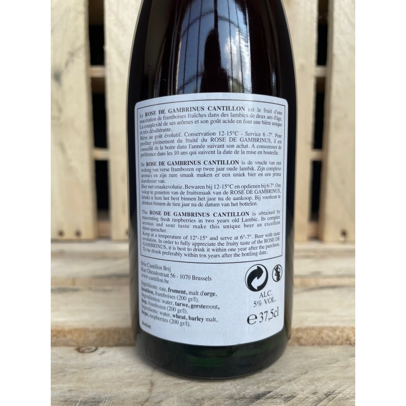 Belgian Beer Barn - Cantillon Rosé de Gambrinus 37.5cl