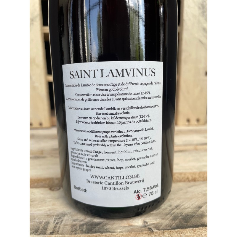 Belgian Beer Barn - Cantillon Saint Lamvinus 75cl