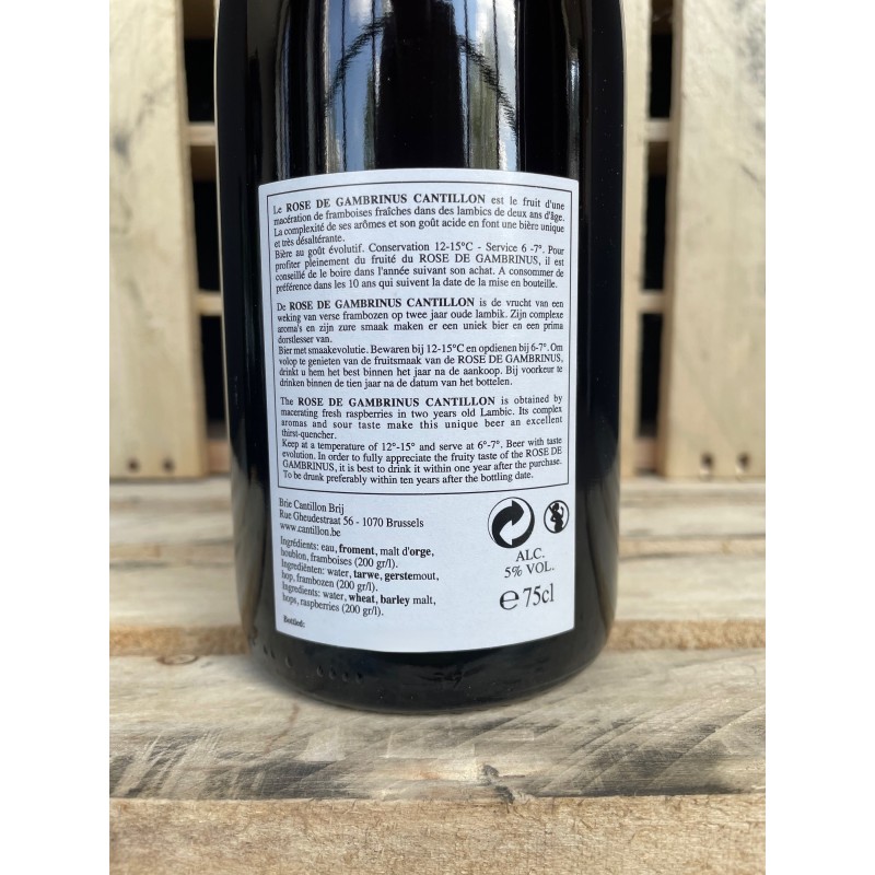 Belgian Beer Barn - Cantillon Rosé de Gambrinus 75cl