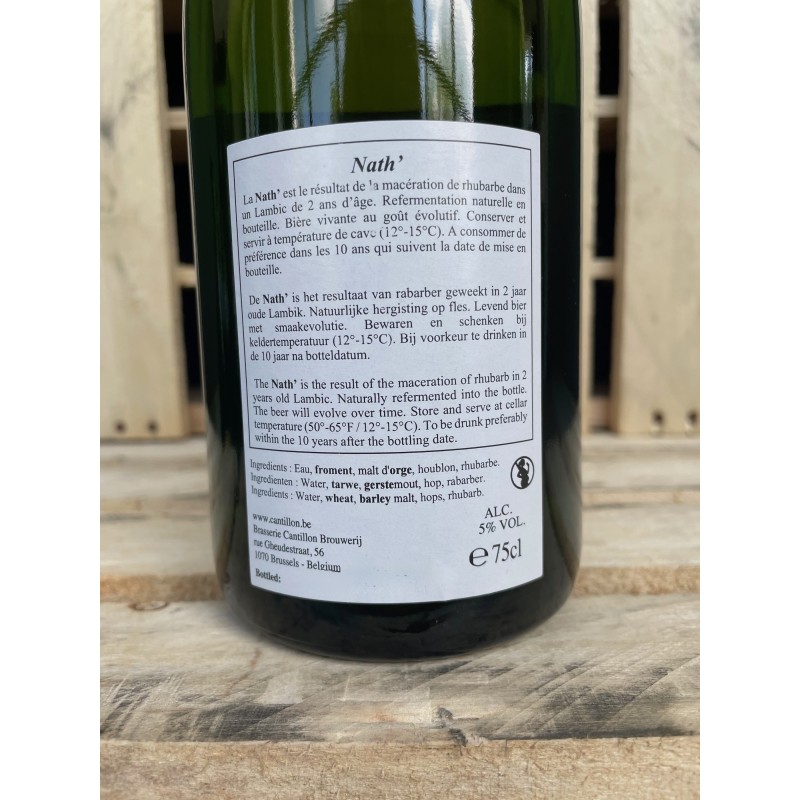 Belgian Beer Barn - Cantillon Nath 2024 75cl