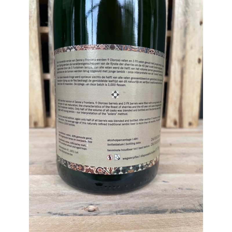 Belgian Beer Barn - 3 Fonteinen Zenne y Frontera - Batch 2 - 2016